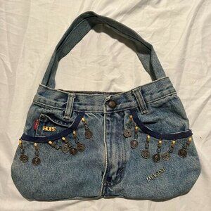 handmade denim bag